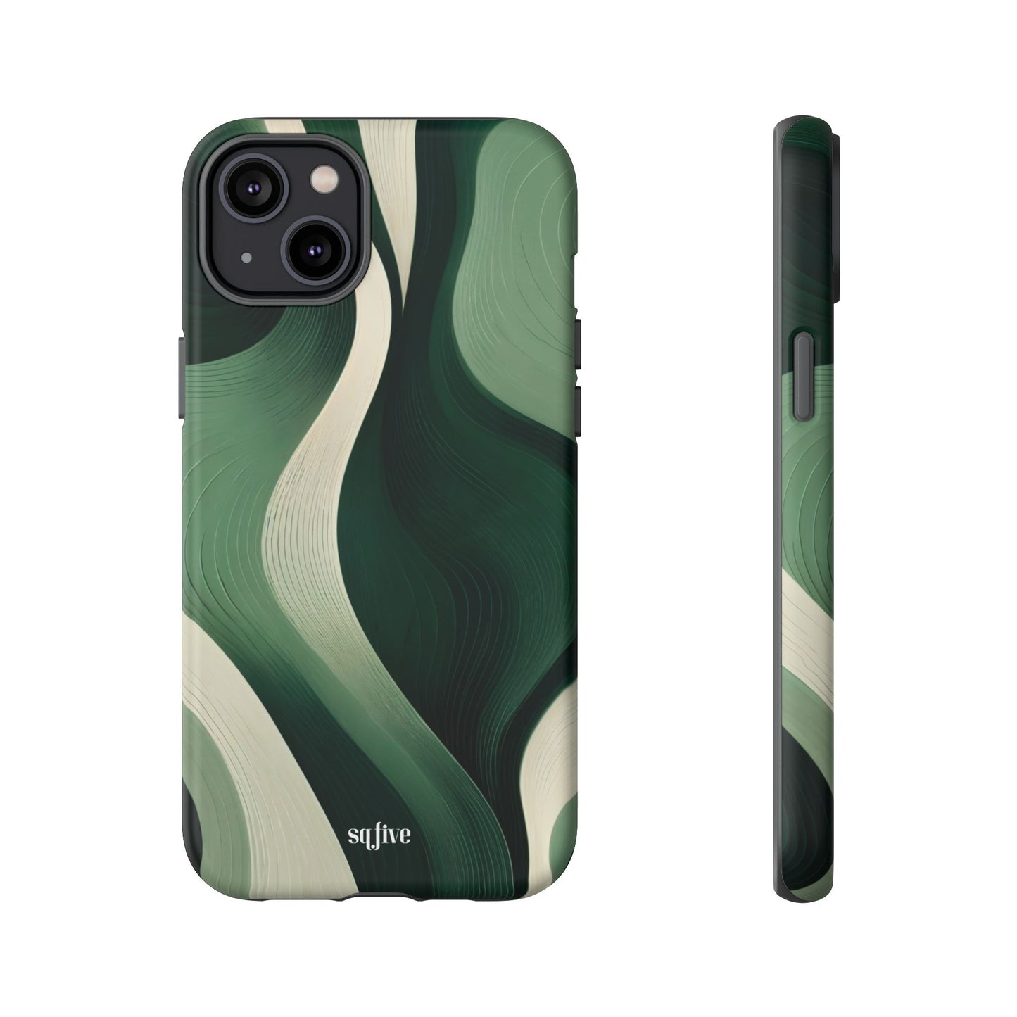 Green Abstract Tough Cases