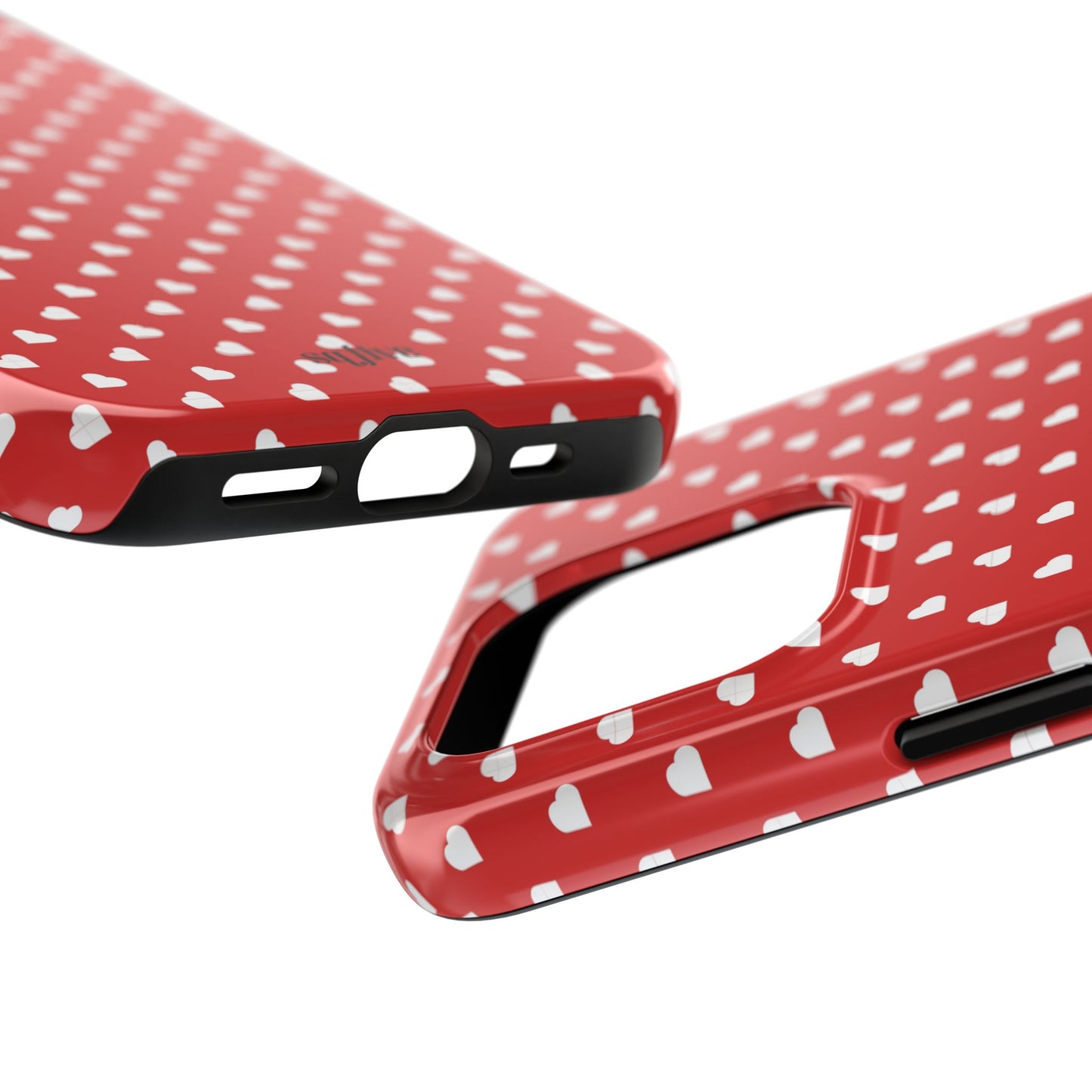 Red Hearts Tough Phone Cases - iPhone 15 14 13 | Samsung Case