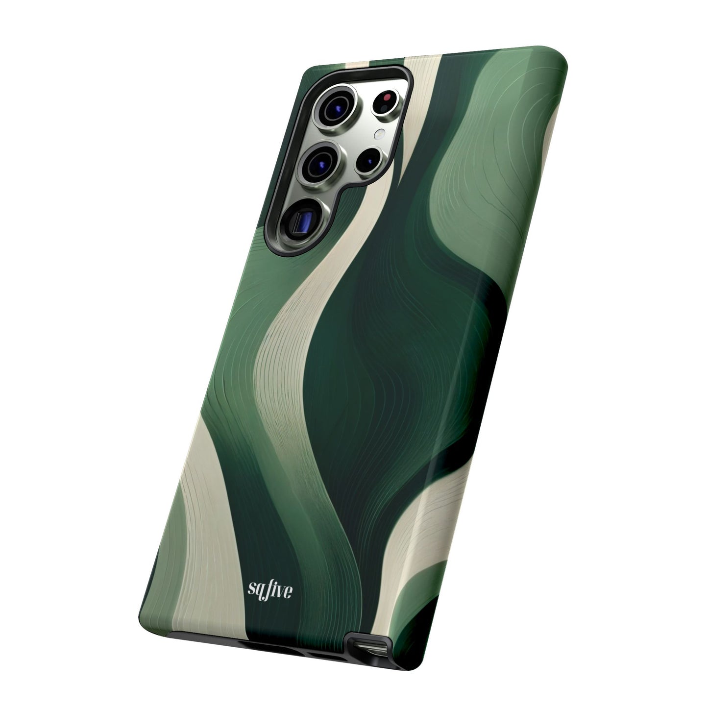 Green Abstract Tough Cases