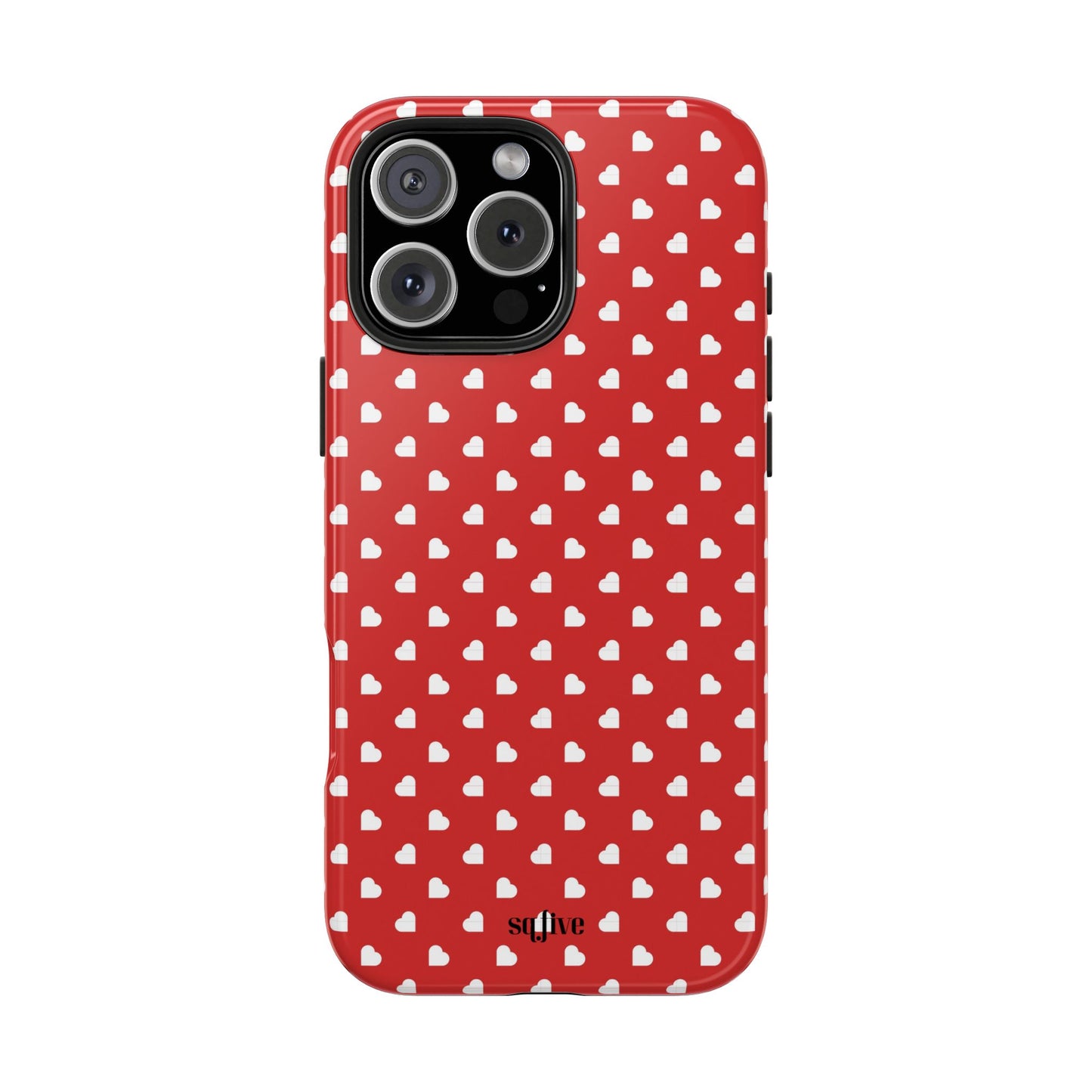 Red Hearts Tough Phone Cases - iPhone 15 14 13 | Samsung Case