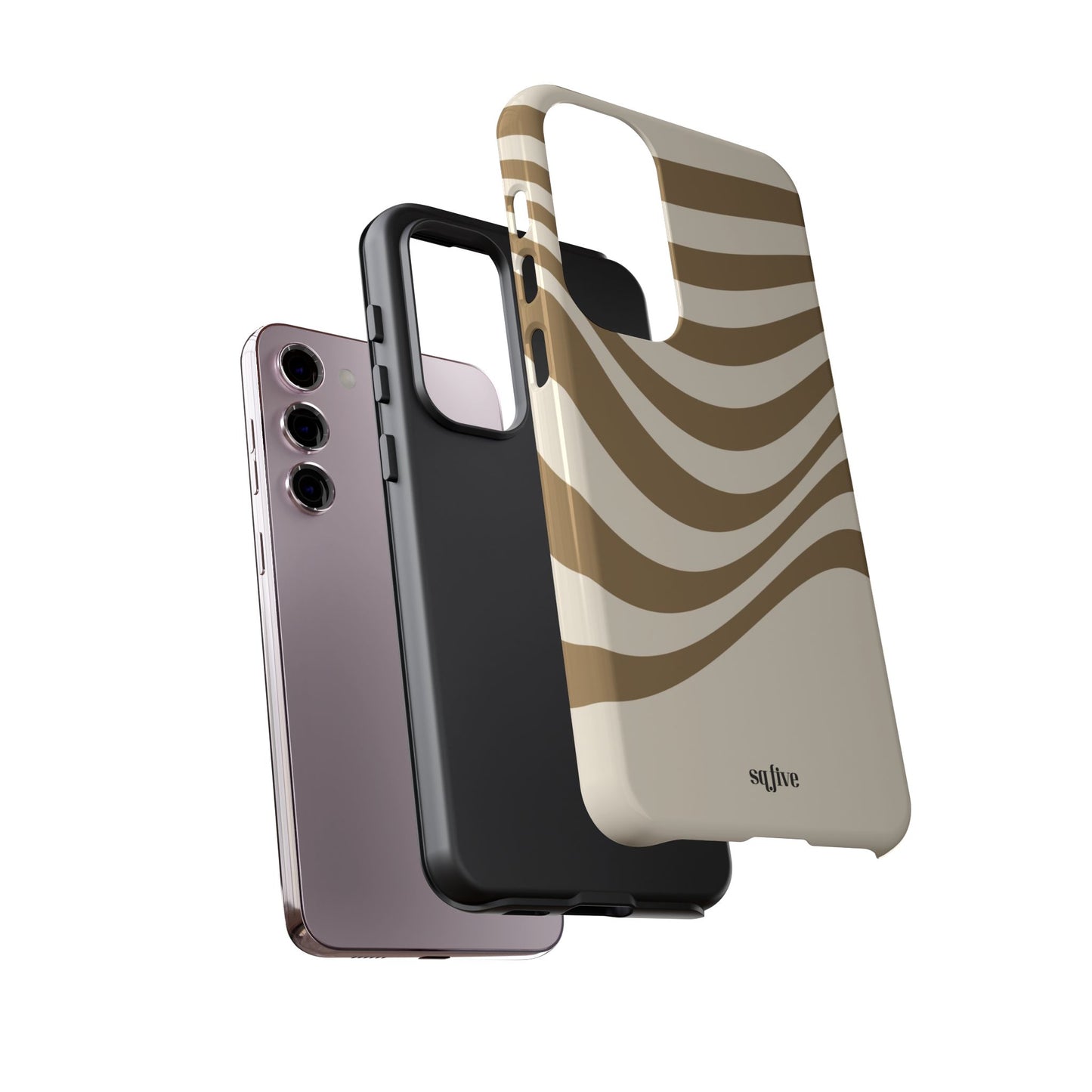 Brown Wavy Tough Cases