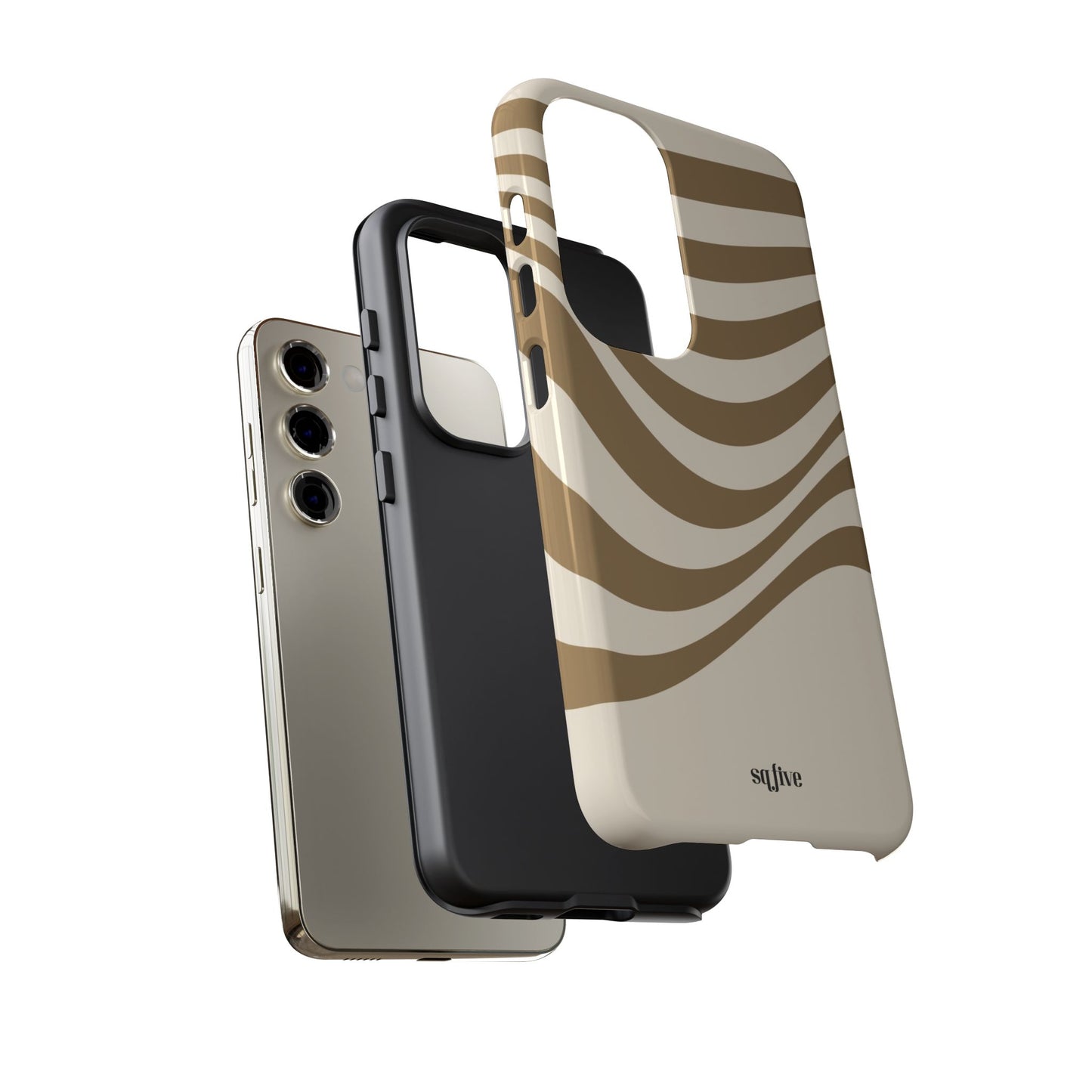 Brown Wavy Tough Cases