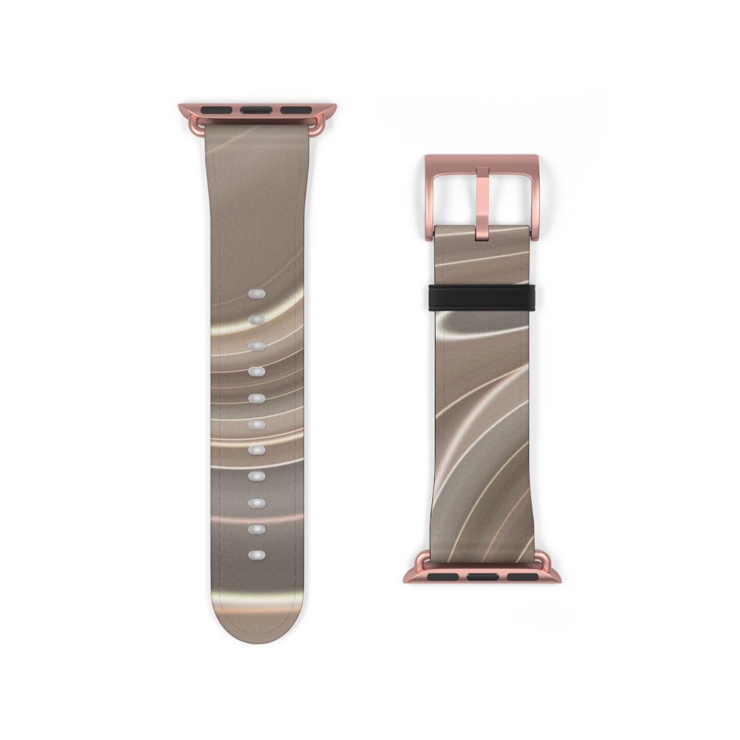 Brown Wavy Trendy Watch Band