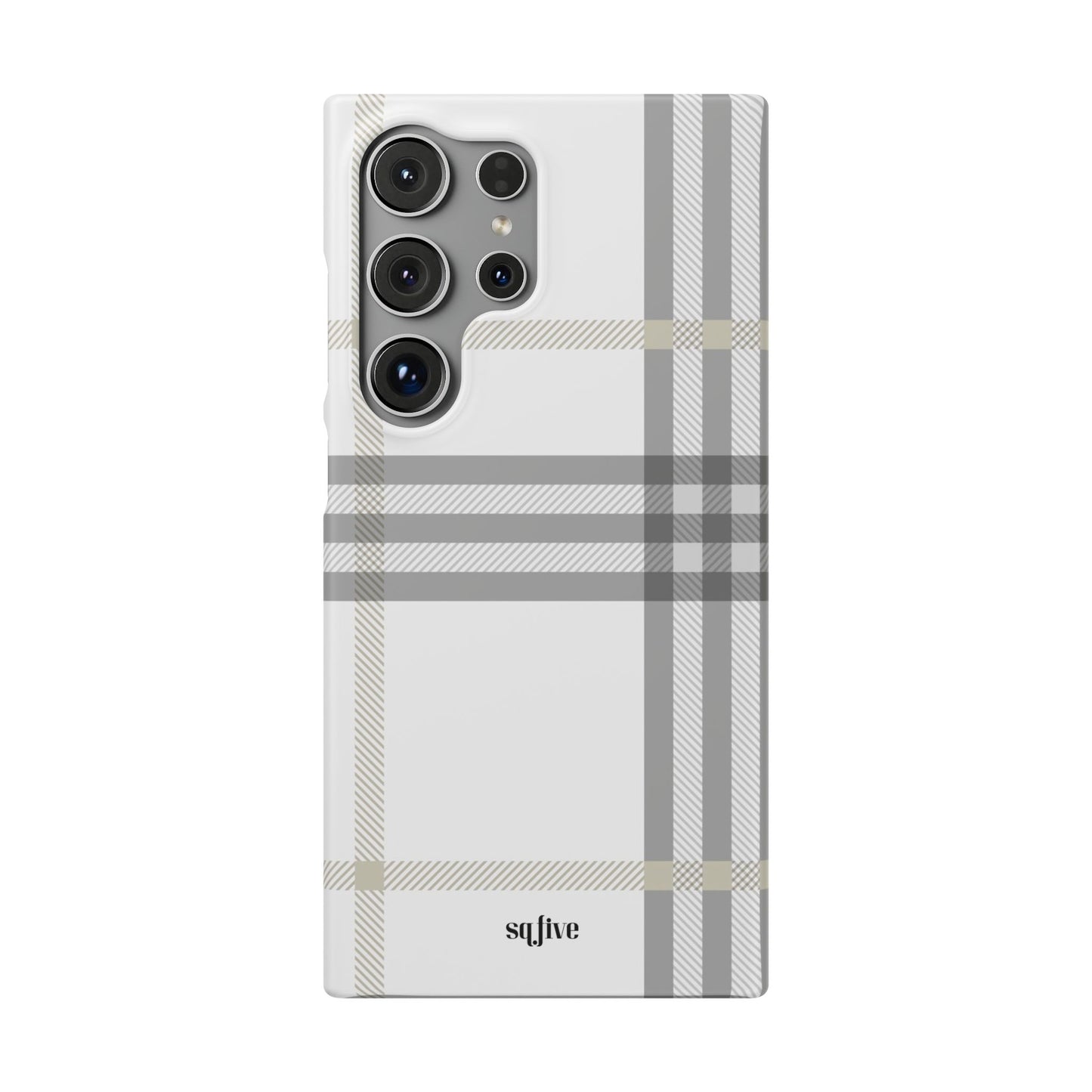 Grey Check Snap Cases