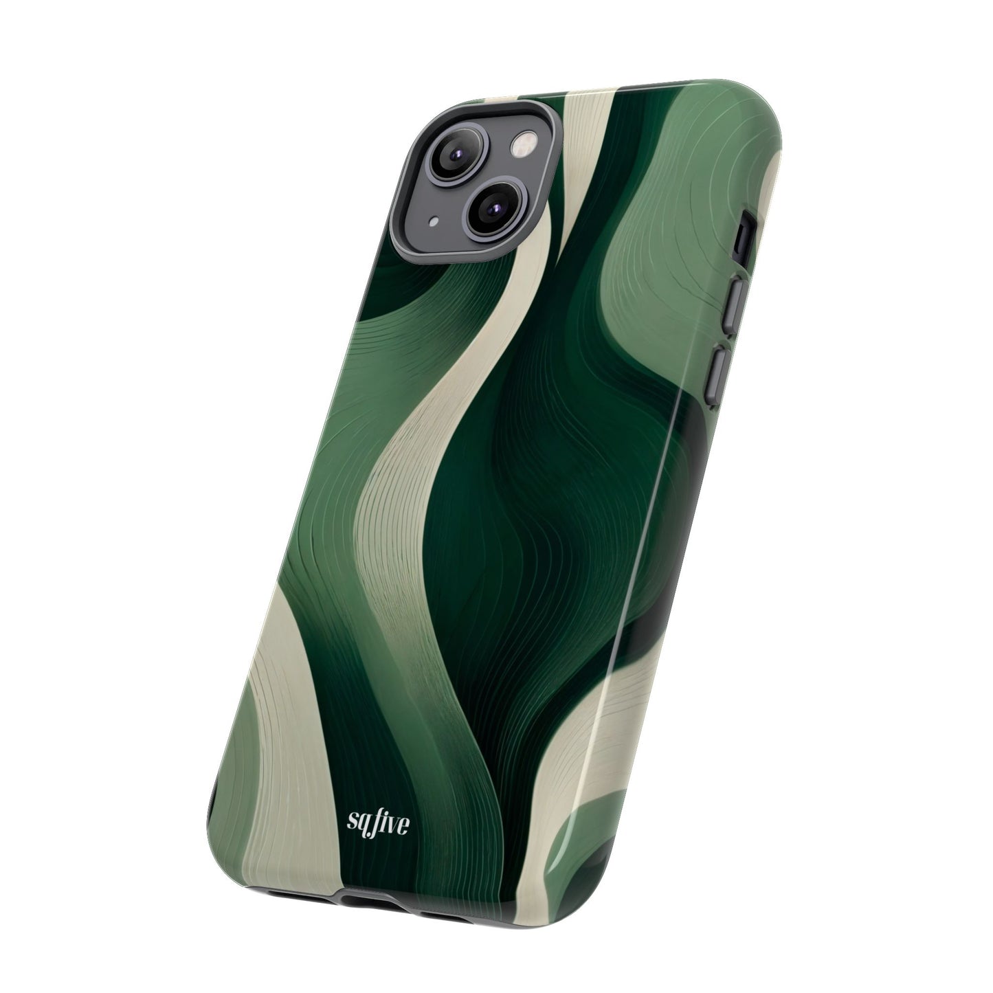 Green Abstract Tough Cases