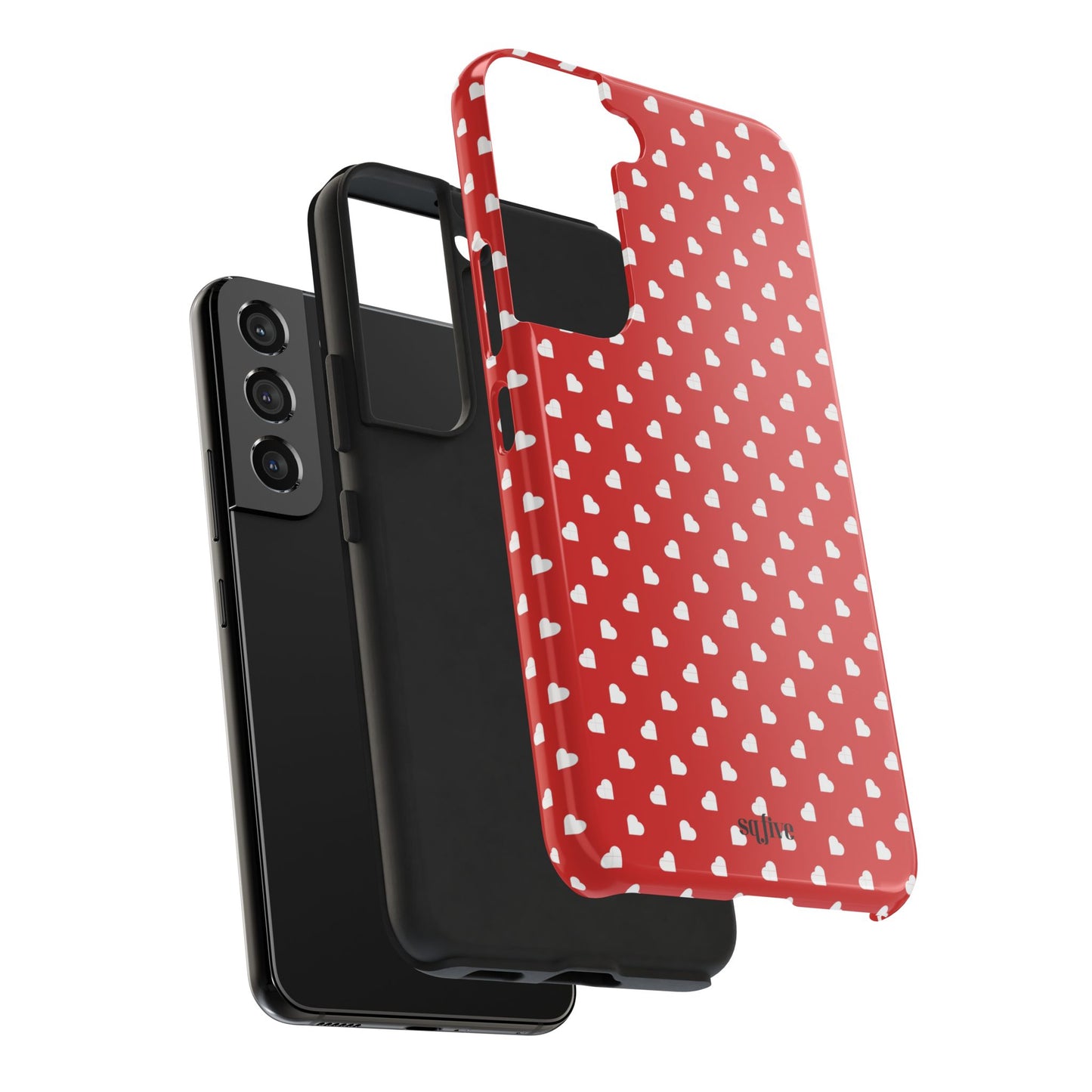 Red Hearts Tough Phone Cases - iPhone 15 14 13 | Samsung Case