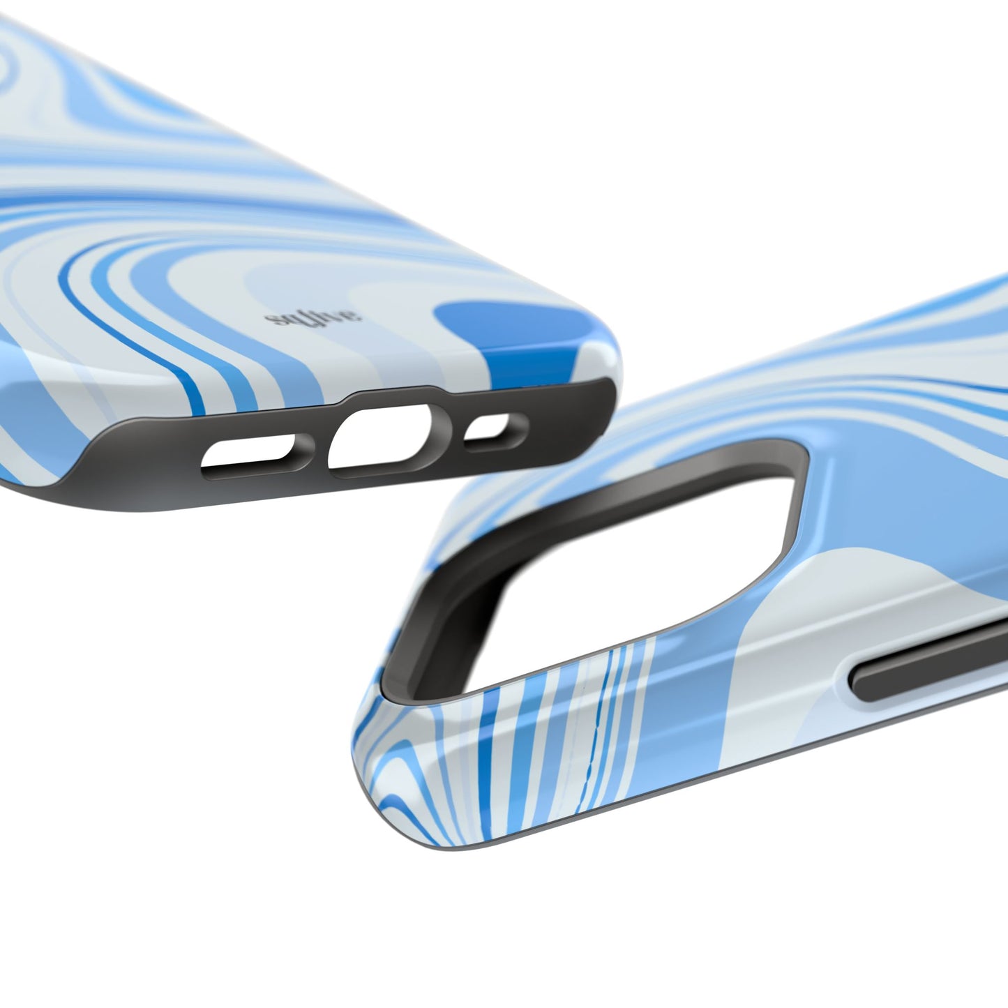 Blue Swirl Magnetic Tough Cases - iphone Magsafe Dual layer case for extra durability