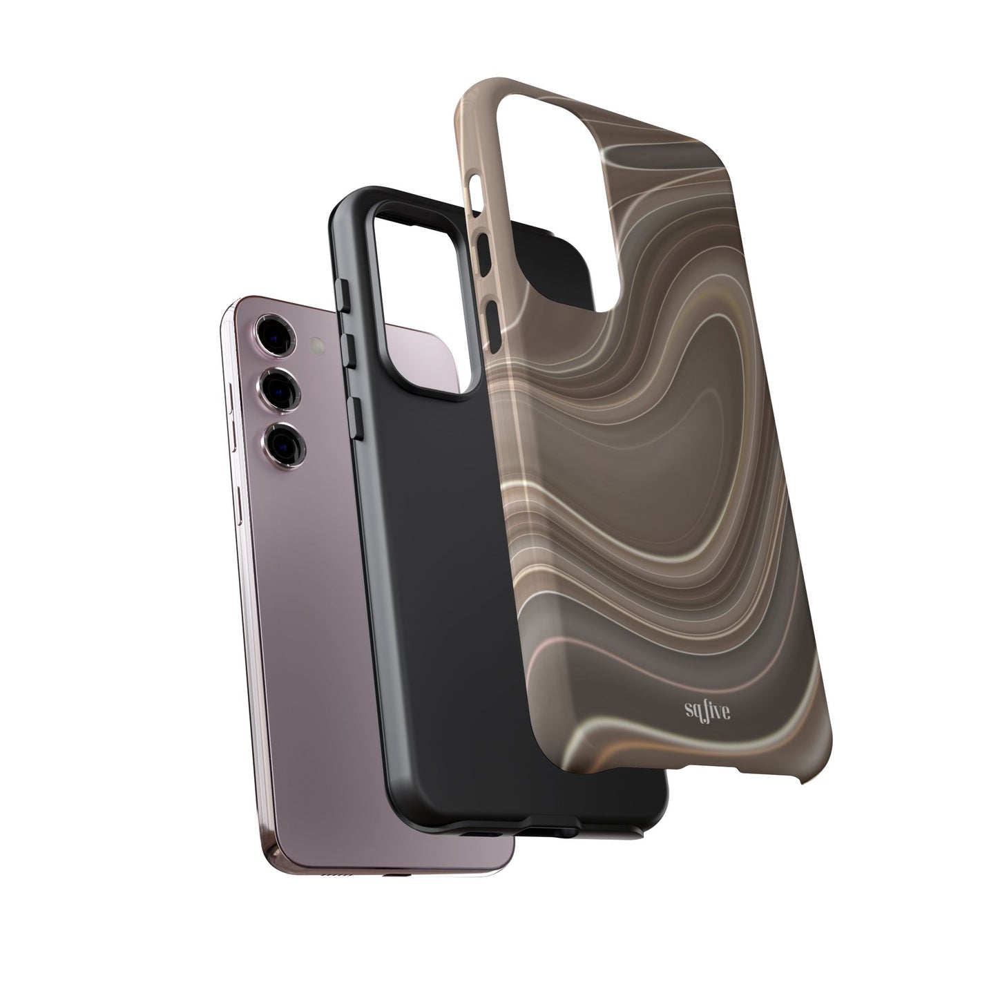 Brown Wavy Tough Cases