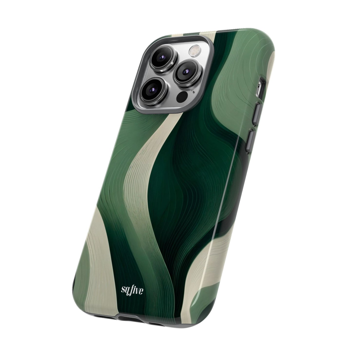 Green Abstract Tough Cases