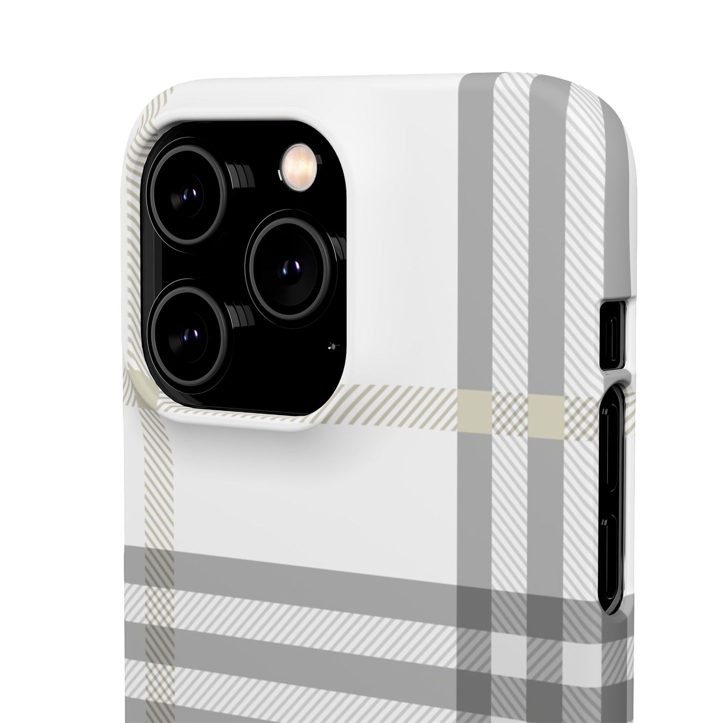 Grey Check Snap Cases