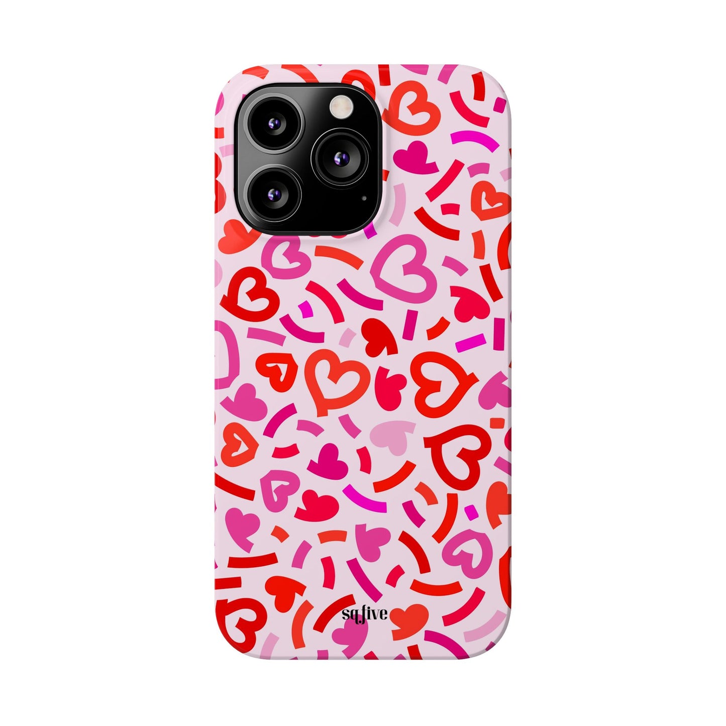 Hearts Slim Phone Cases - iPhone 16 15 14 13 12 | Samsung