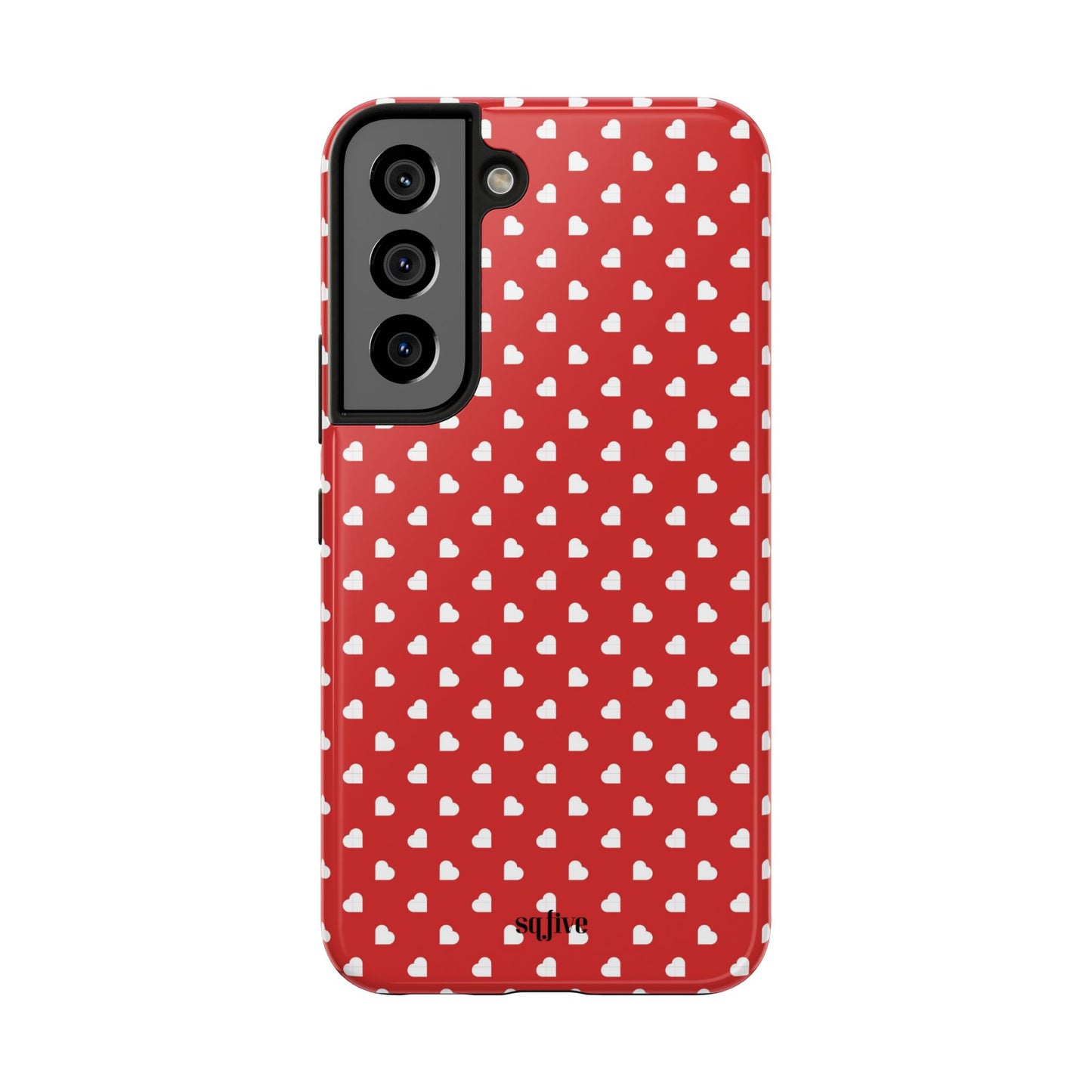 Red Hearts Tough Phone Cases - iPhone 15 14 13 | Samsung Case