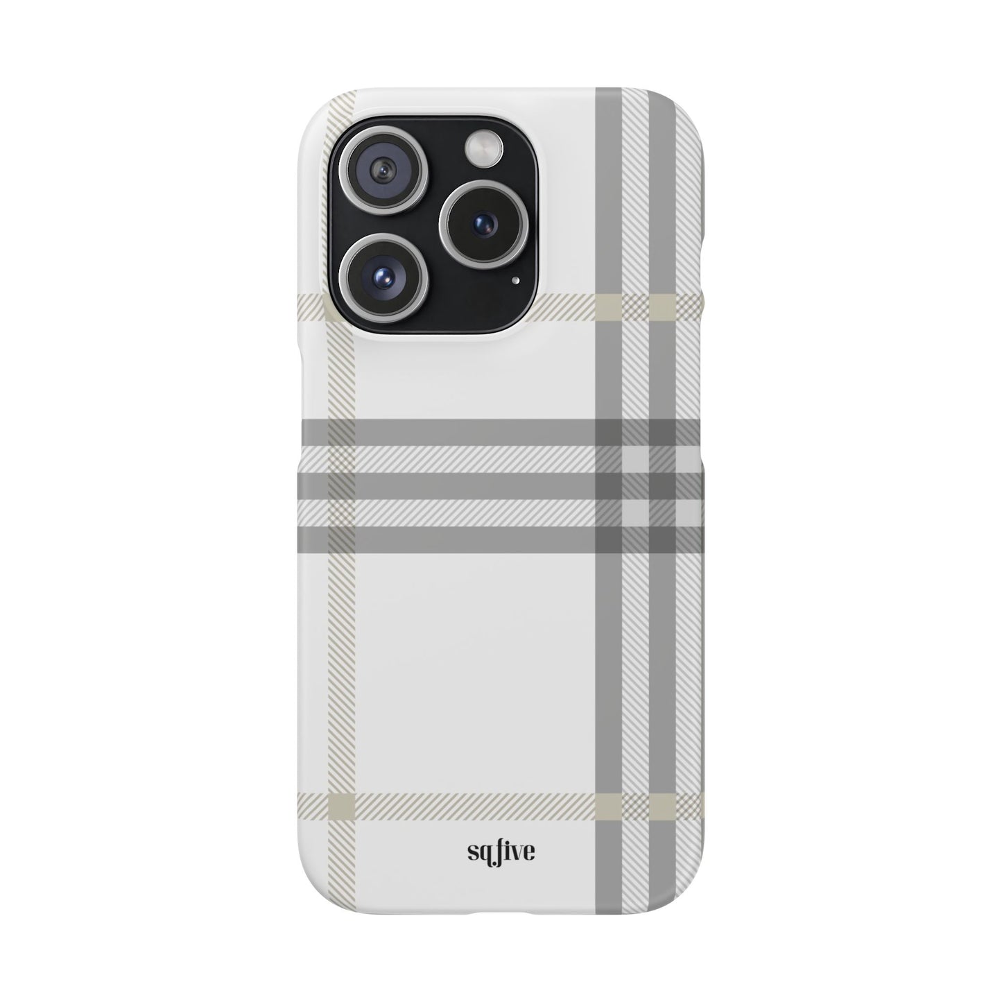 Grey Check Snap Cases