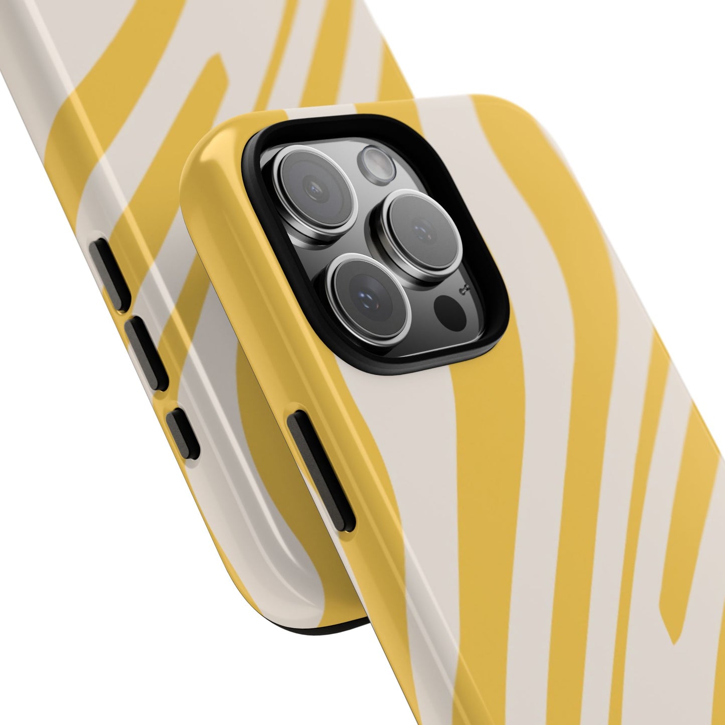 Yellow Bold Wavy lines Tough Cases