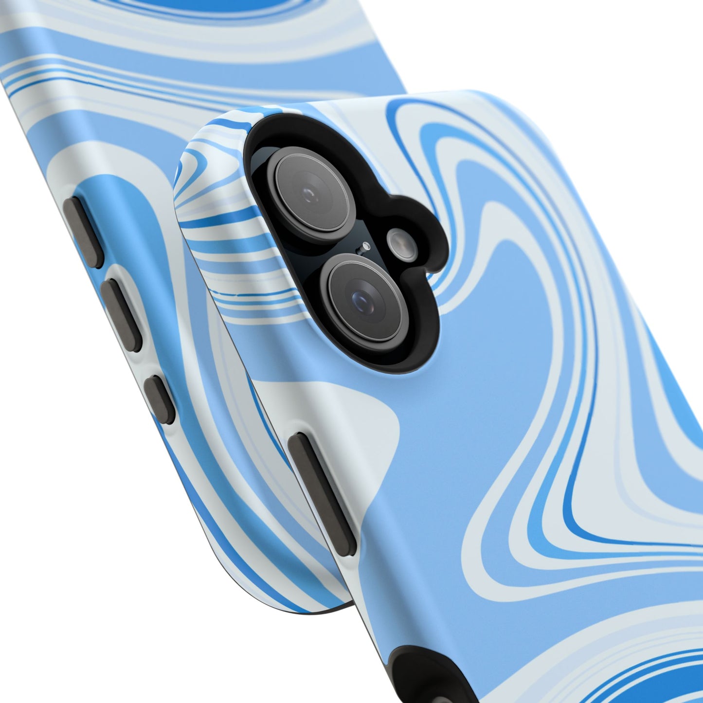 Blue Swirl Magnetic Tough Cases - iphone Magsafe Dual layer case for extra durability