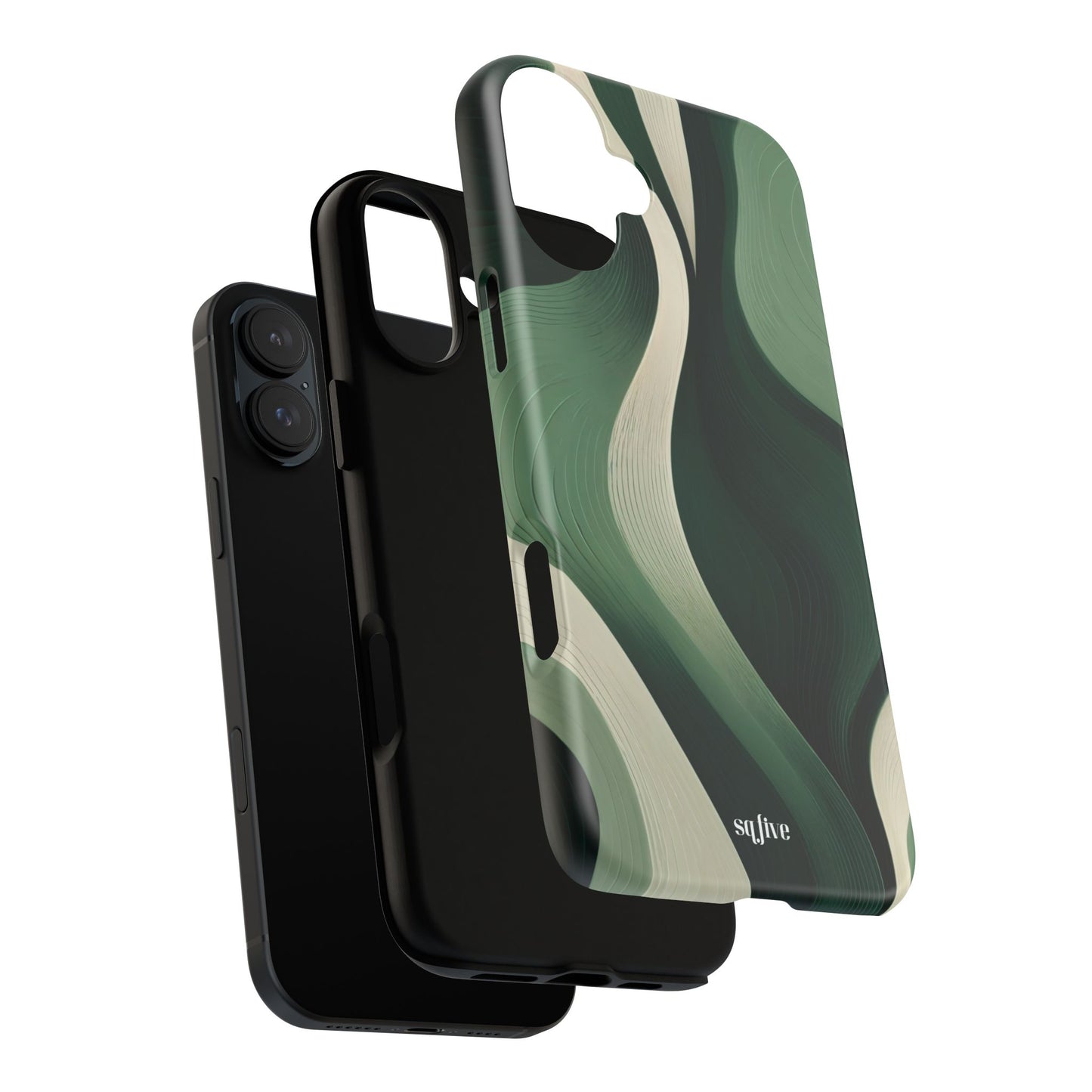 Green Abstract Tough Cases