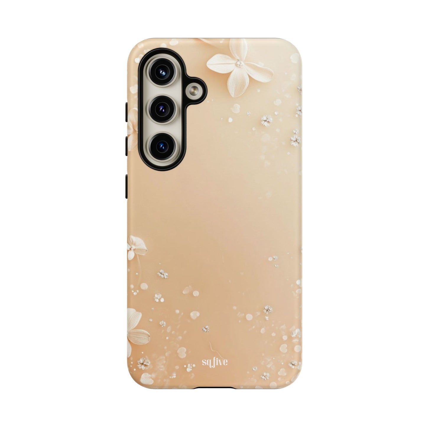 Peach Floral Tough Cases