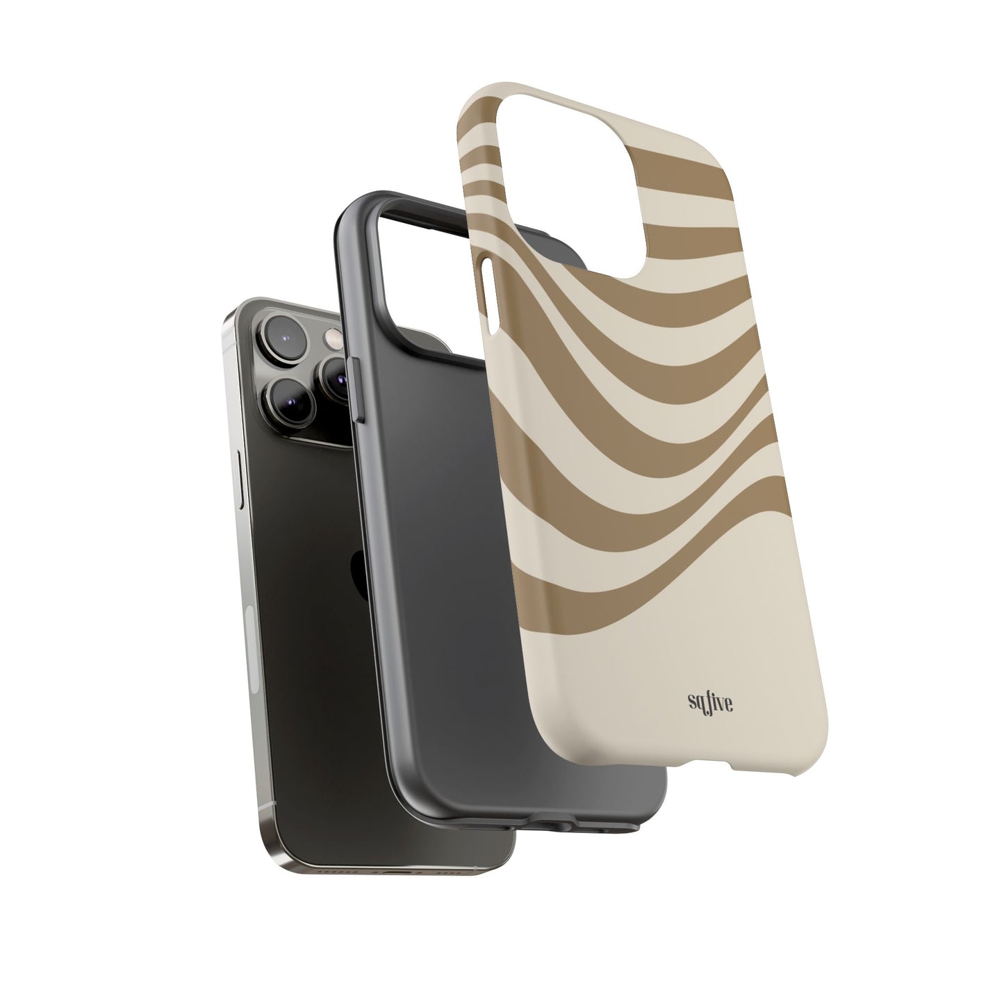 Brown Wavy Tough Cases