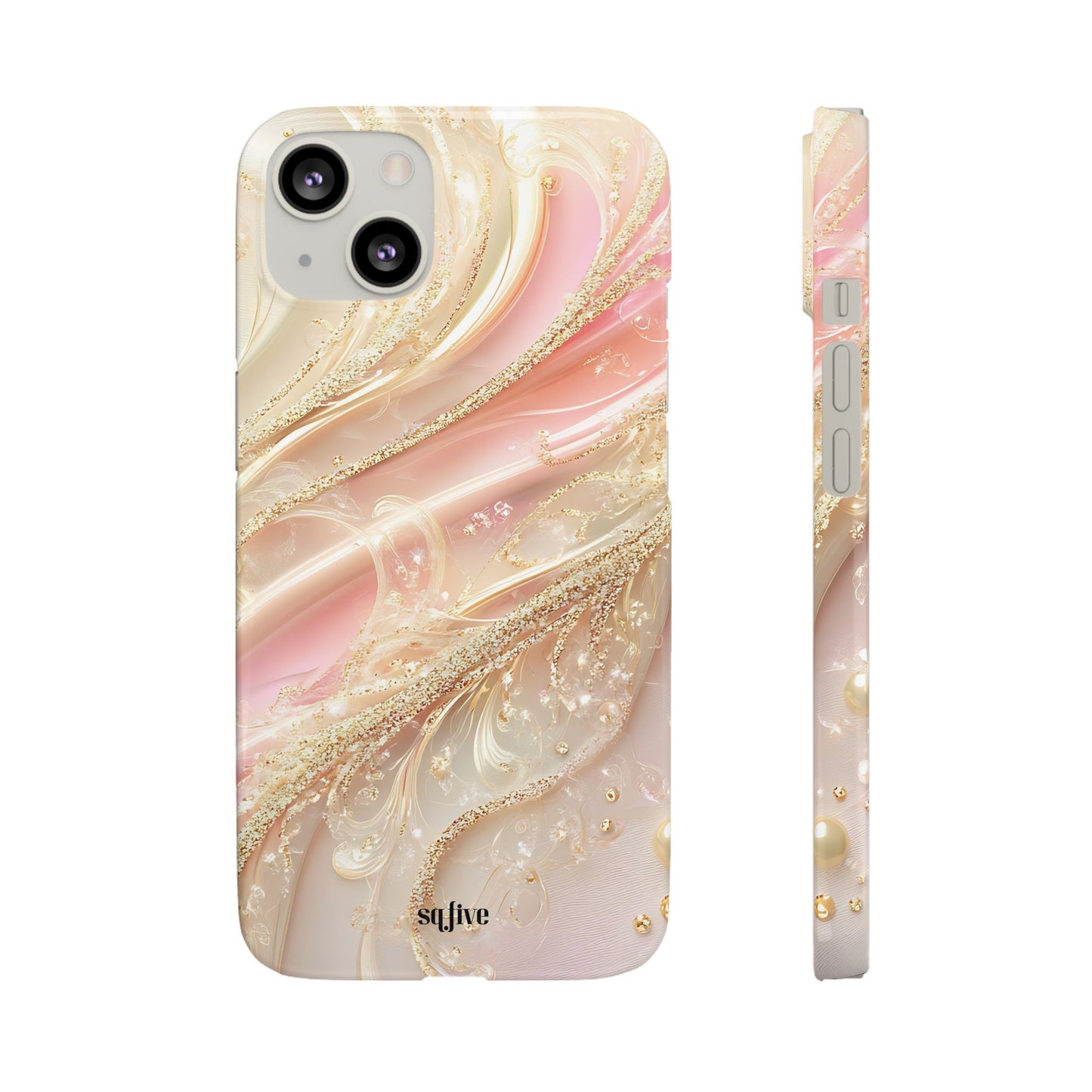 Elegant Floral Phone Case, Unique Phone Cover, Glamorous Snap Case, Jewelry Style Phone Accessory, Gift for Her