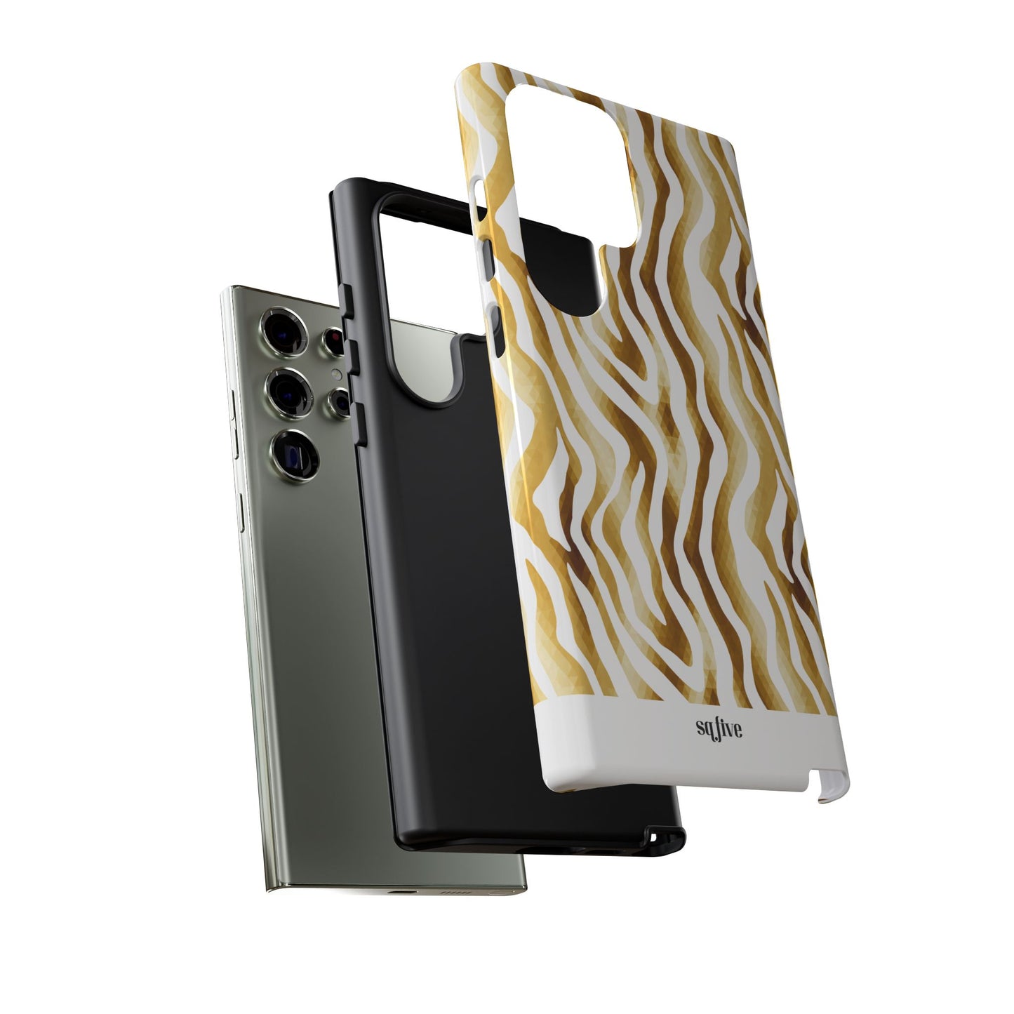 Golden Wavy Tough Cases