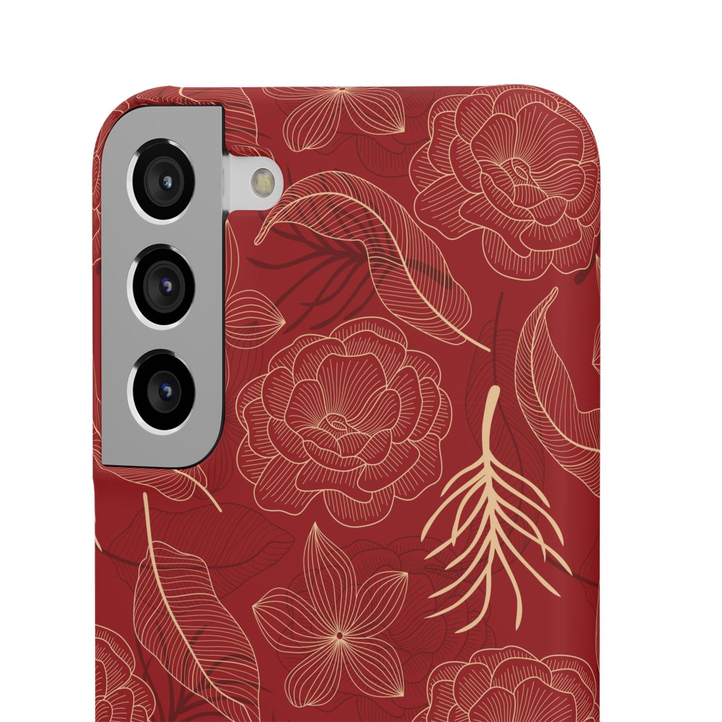 Red floral case