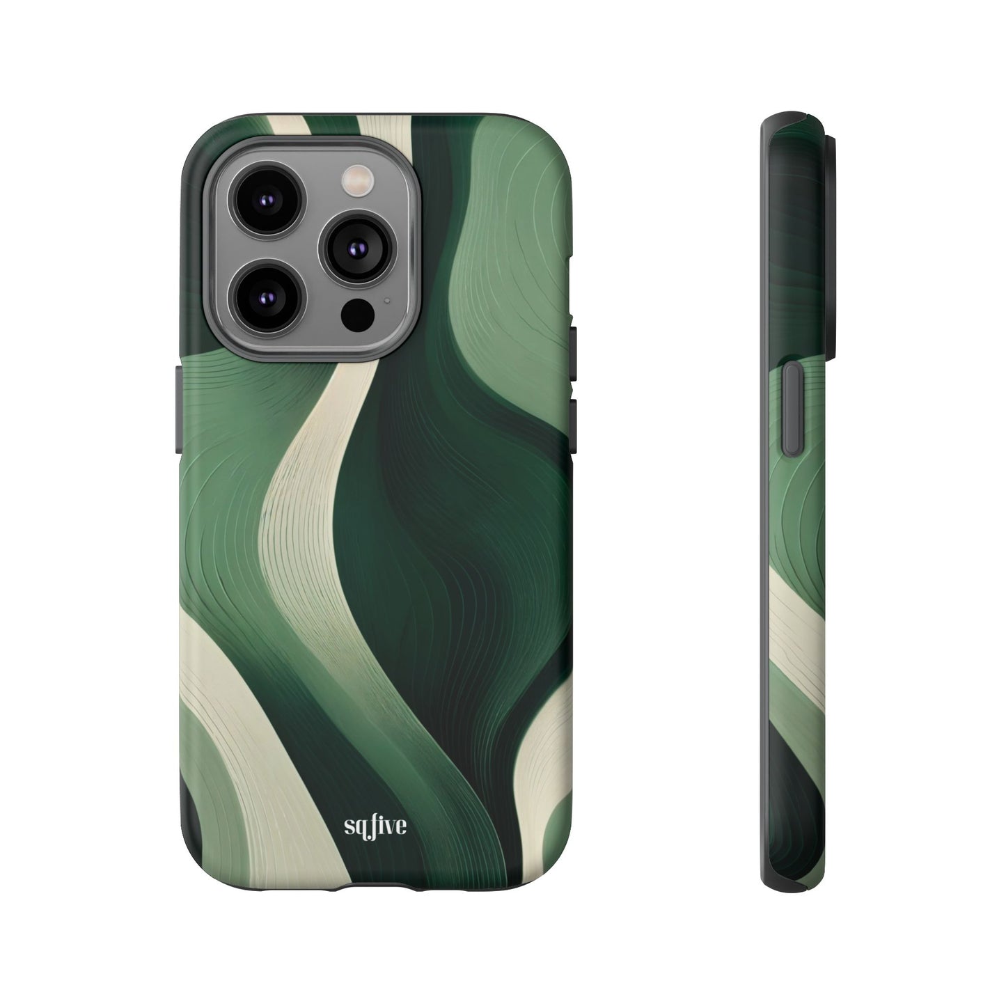 Green Abstract Tough Cases