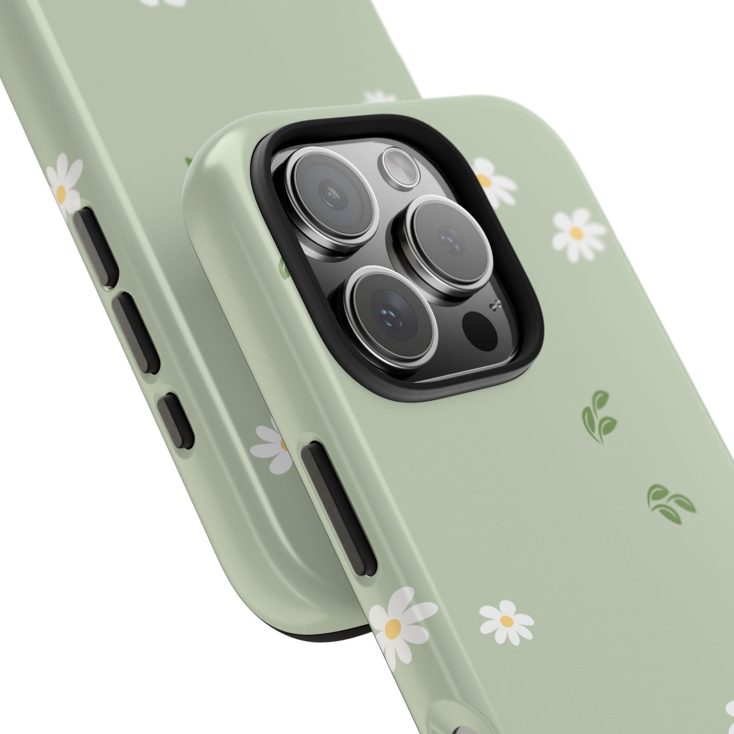 Floral Tough Phone Case - Durable Protection with Daisy Design