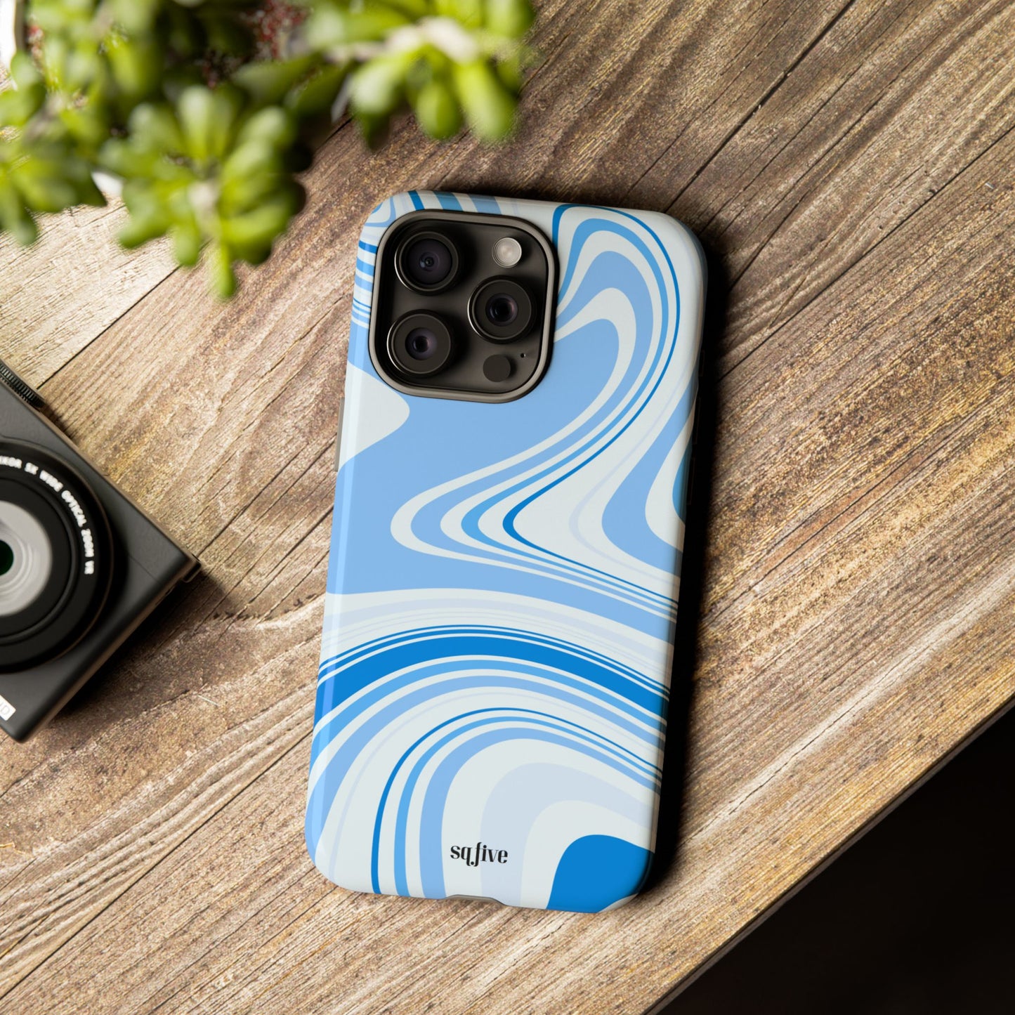 Blue Swirl Tough Cases