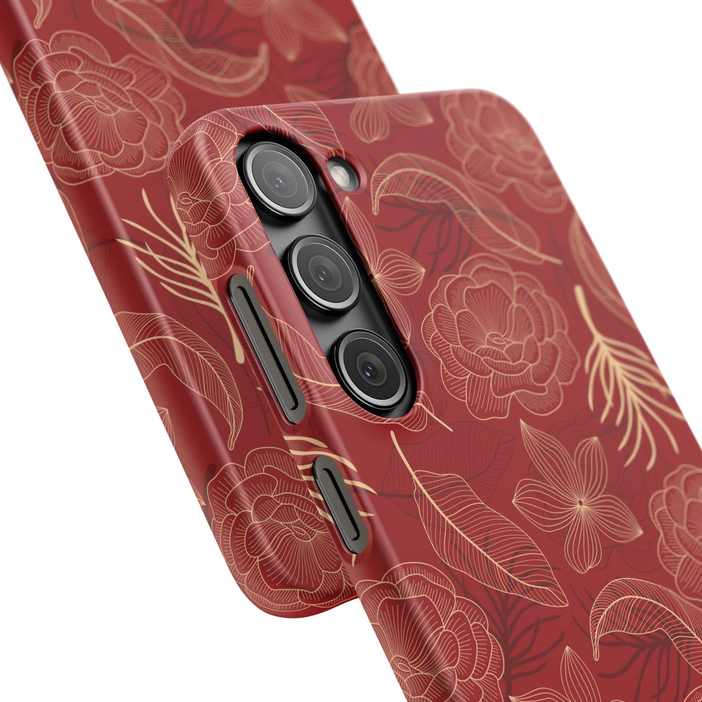 Red floral case