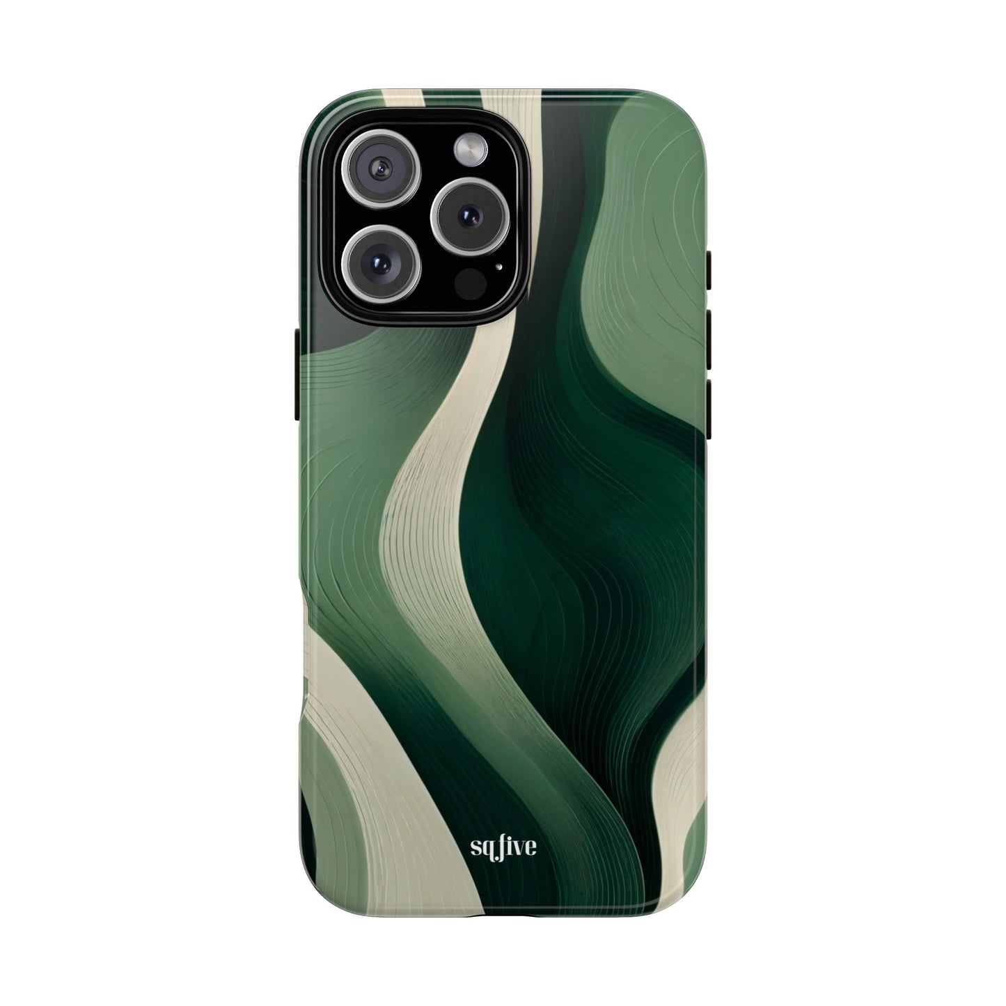 Green Abstract Tough Cases