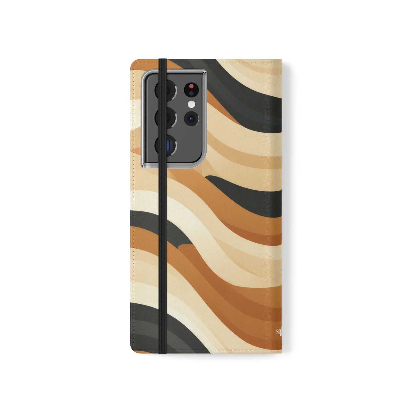 Brown Geometric Pattern Flip Cases