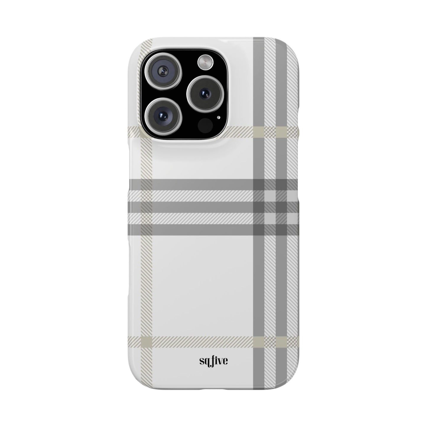 Grey Check Snap Cases