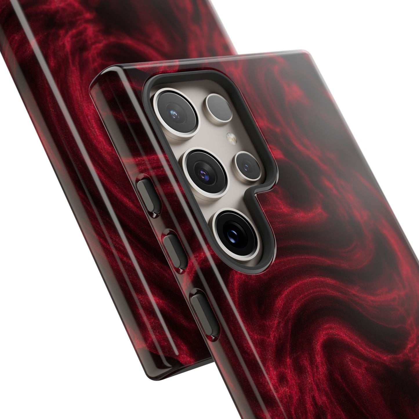 Red Wavy pattern Tough Cases