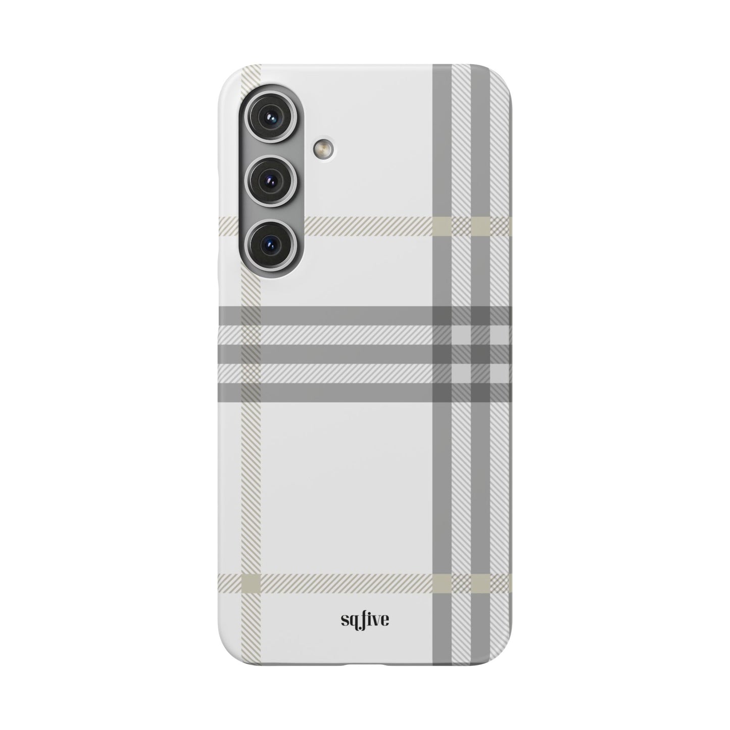 Grey Check Snap Cases