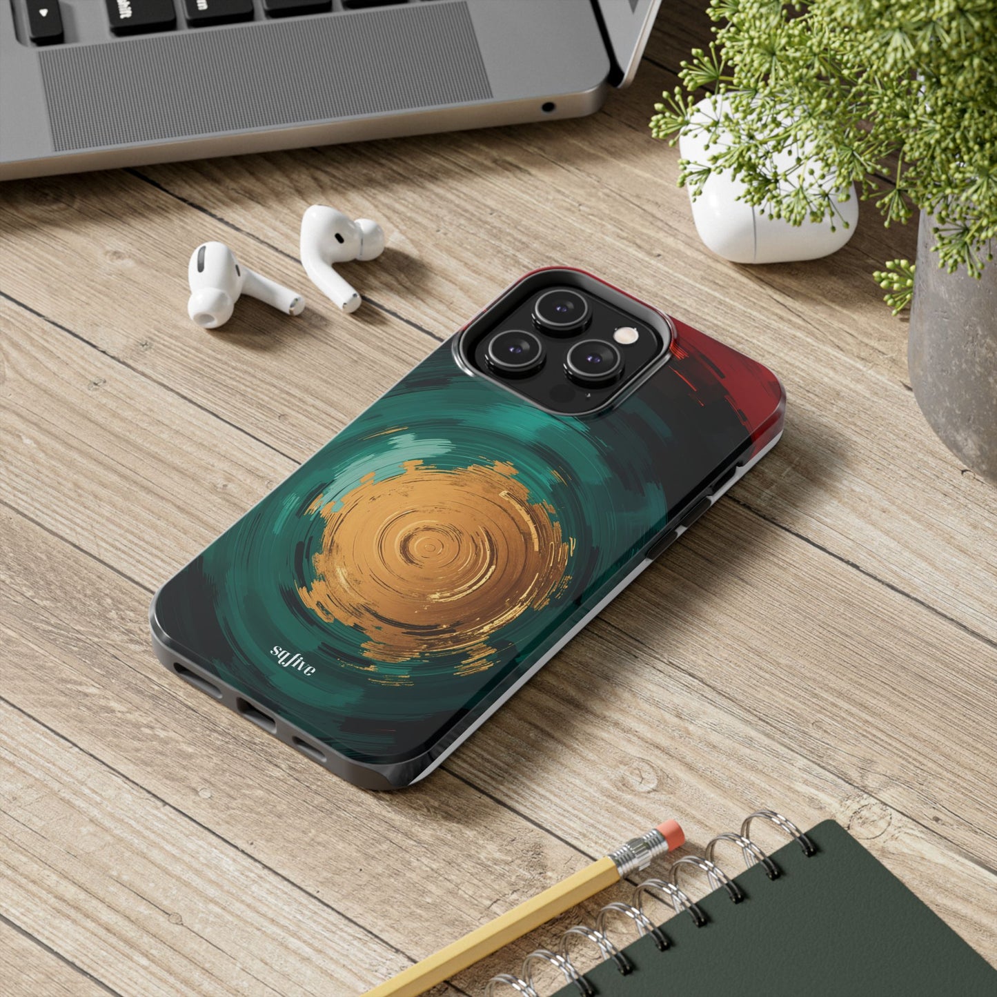 Abstract Art Tough Phone Case - Vibrant Design for Stylish Protection