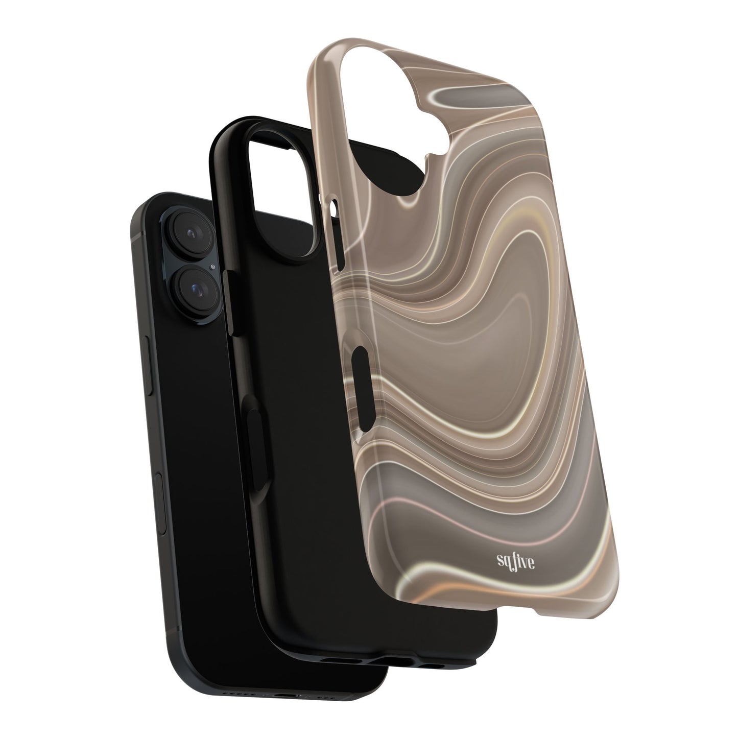 Brown Wavy Tough Cases