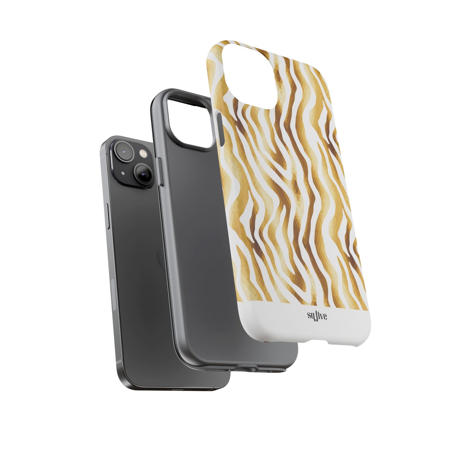 Golden Wavy Tough Cases