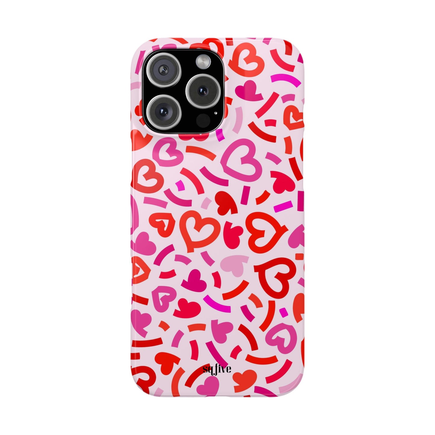 Hearts Slim Phone Cases - iPhone 16 15 14 13 12 | Samsung