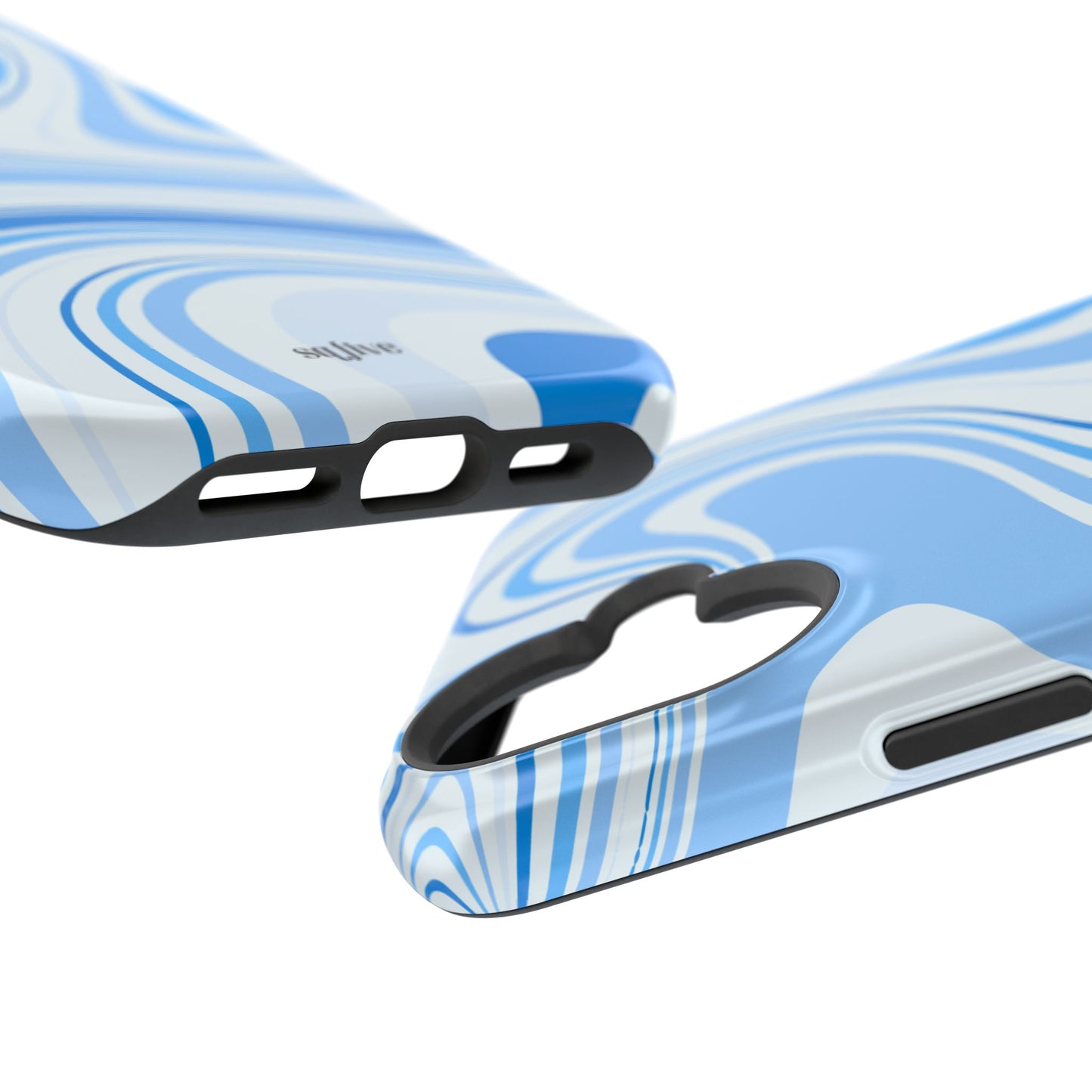 Blue Swirl Magnetic Tough Cases - iphone Magsafe Dual layer case for extra durability