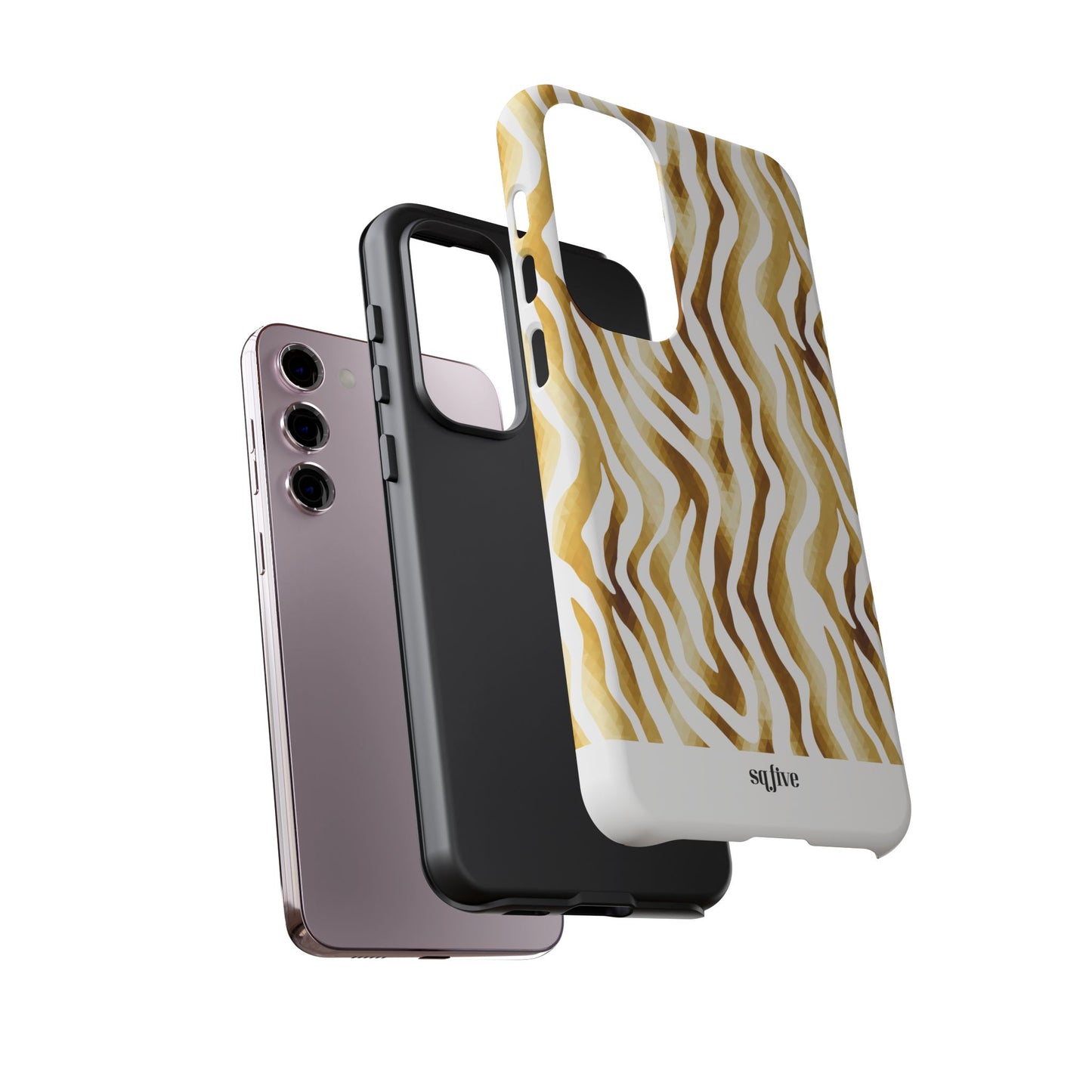 Golden Wavy Tough Cases