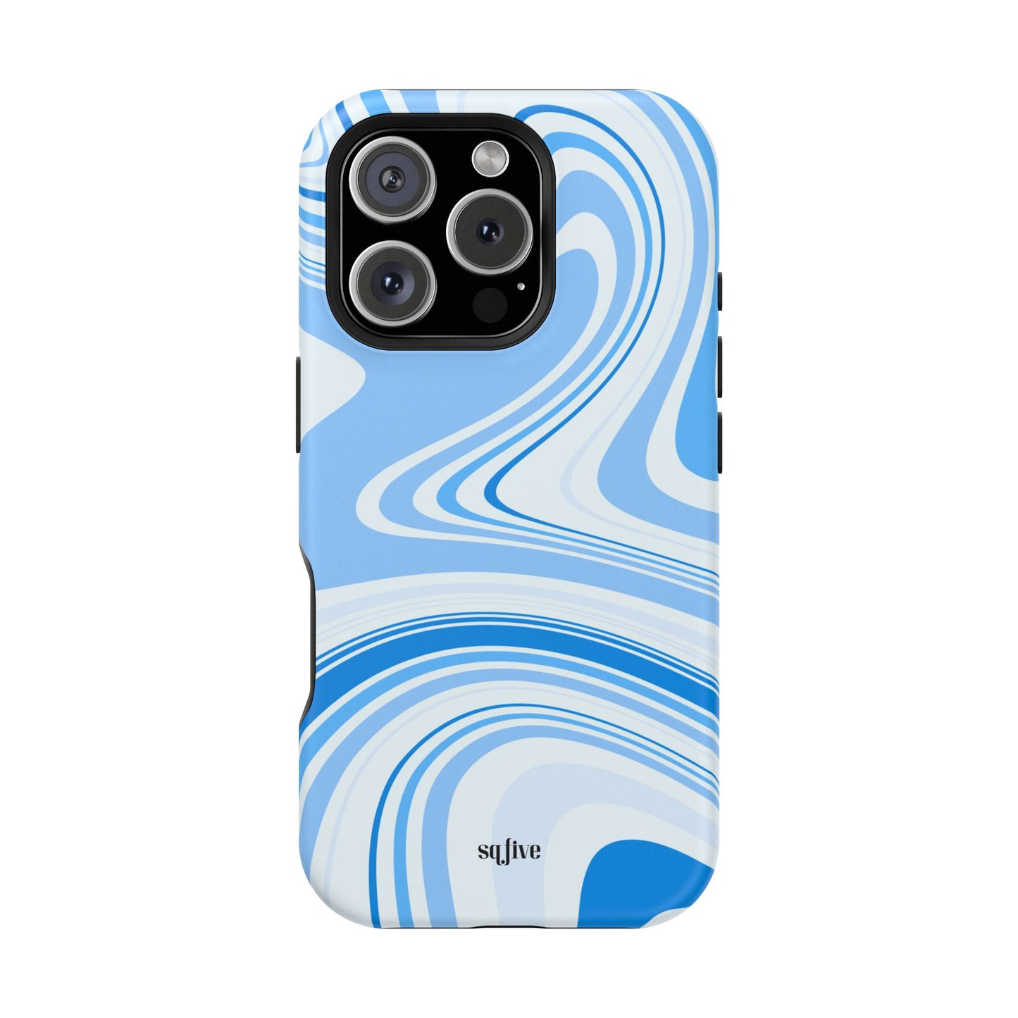 Blue Swirl Magnetic Tough Cases - iphone Magsafe Dual layer case for extra durability