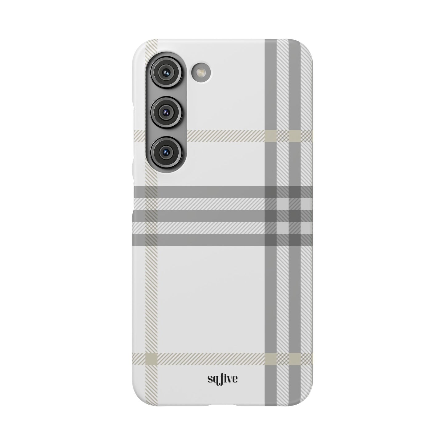 Grey Check Snap Cases