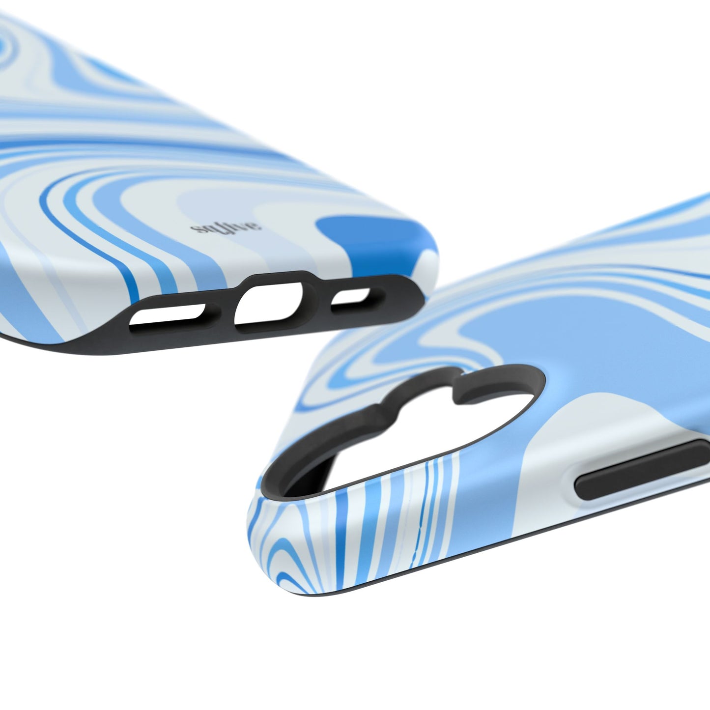 Blue Swirl Magnetic Tough Cases - iphone Magsafe Dual layer case for extra durability