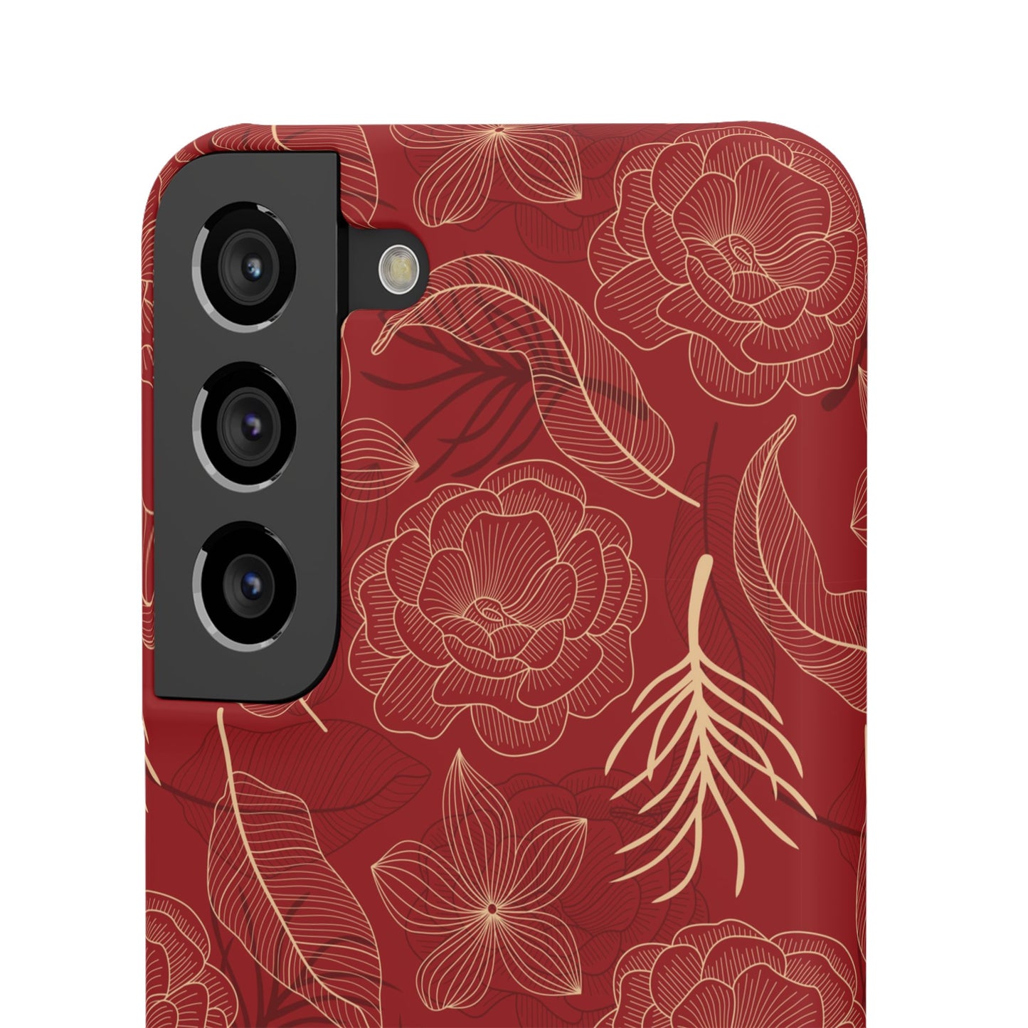 Red floral case