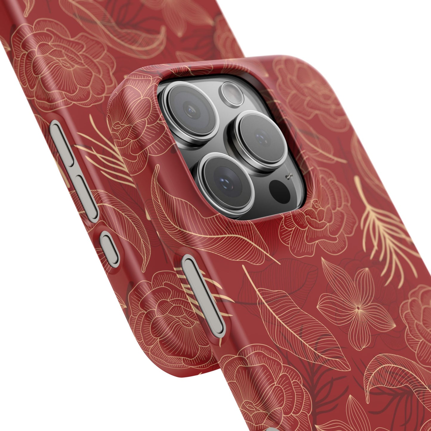 Red floral case